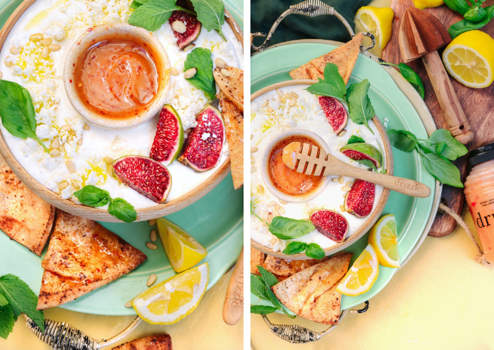 Whipped Feta Dip With Pita Chips