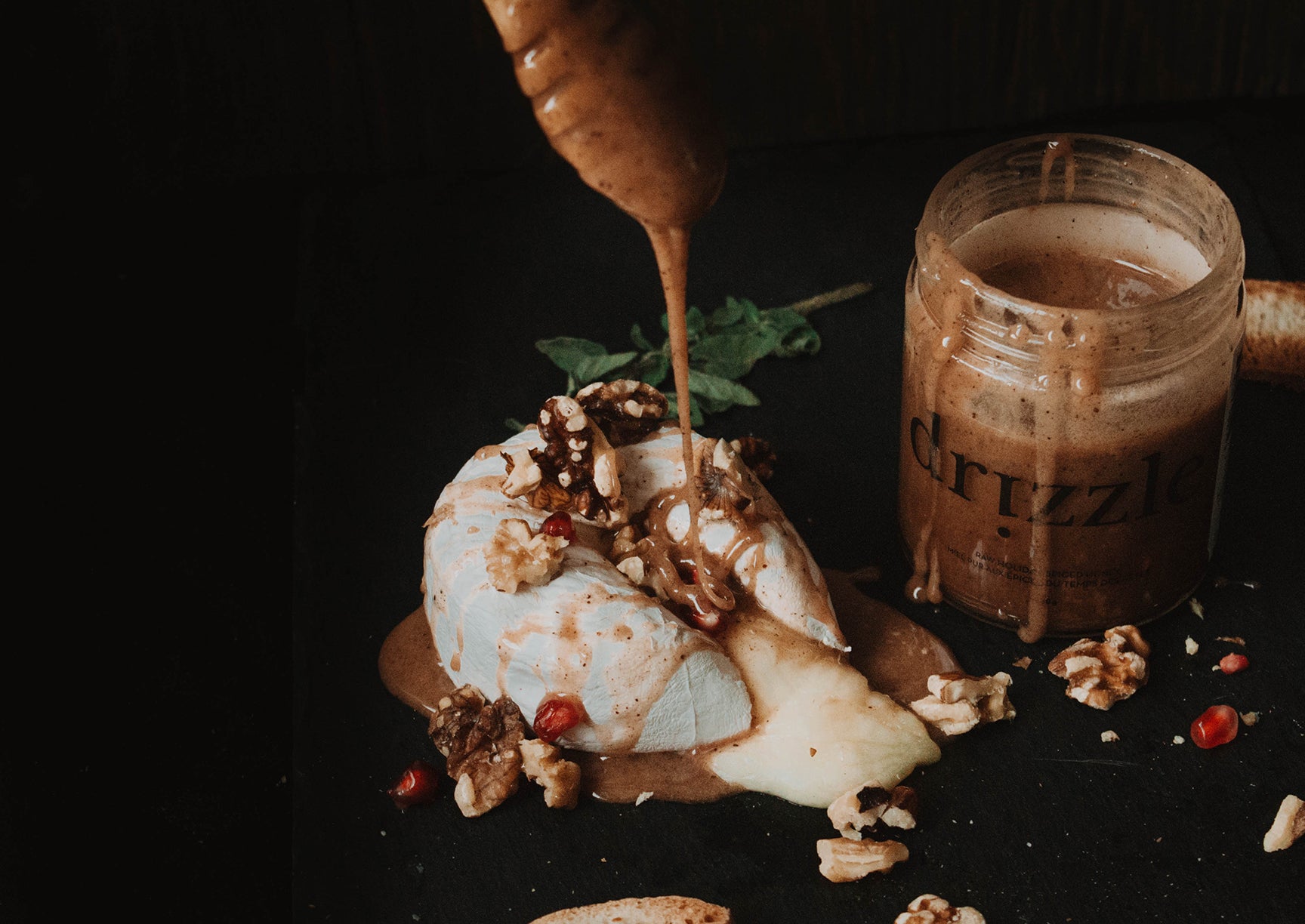 Baked Brie with Cinnamon Spiced Honey