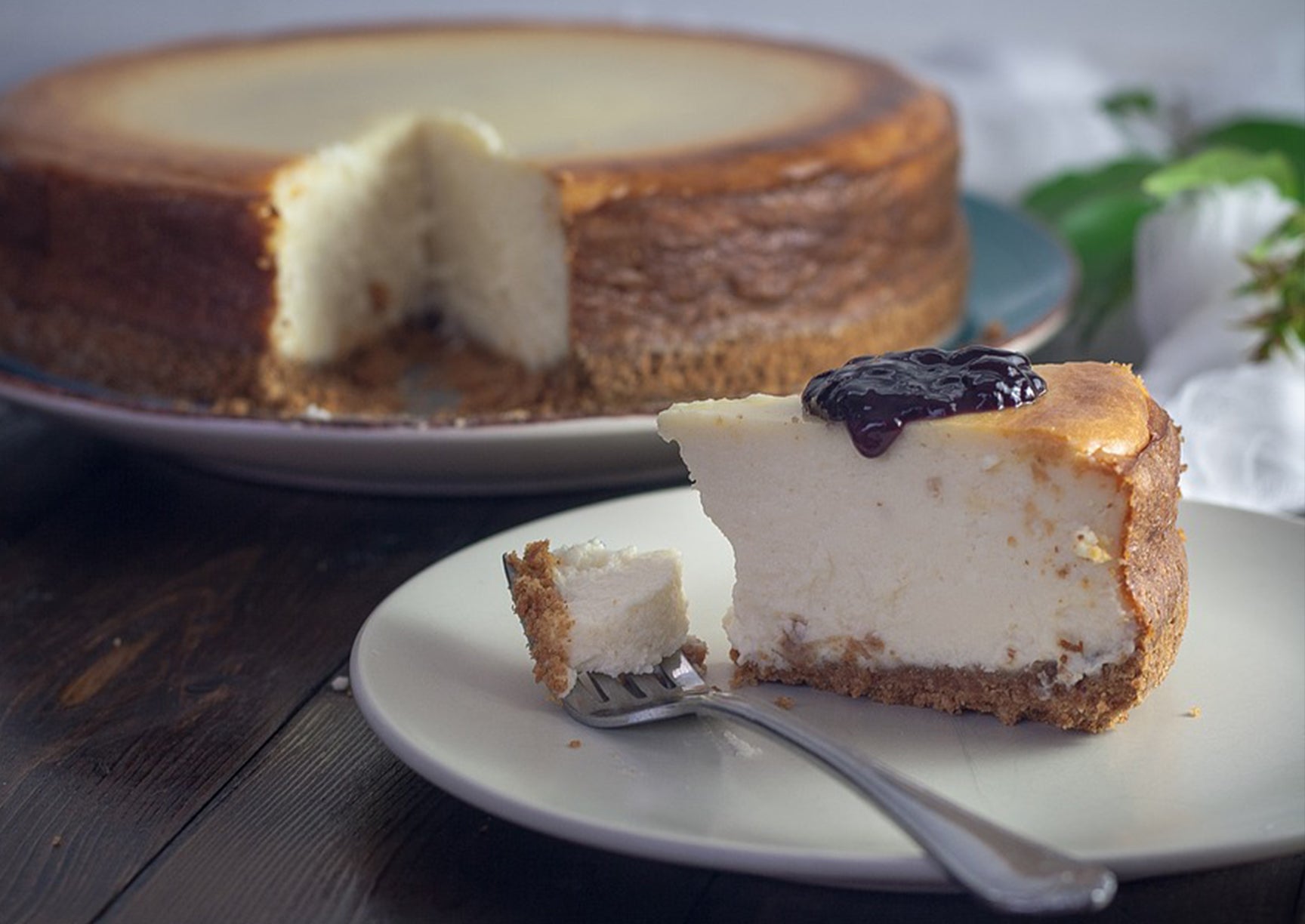 Cinnamon Vanilla Honey Yoghurt Cheesecake