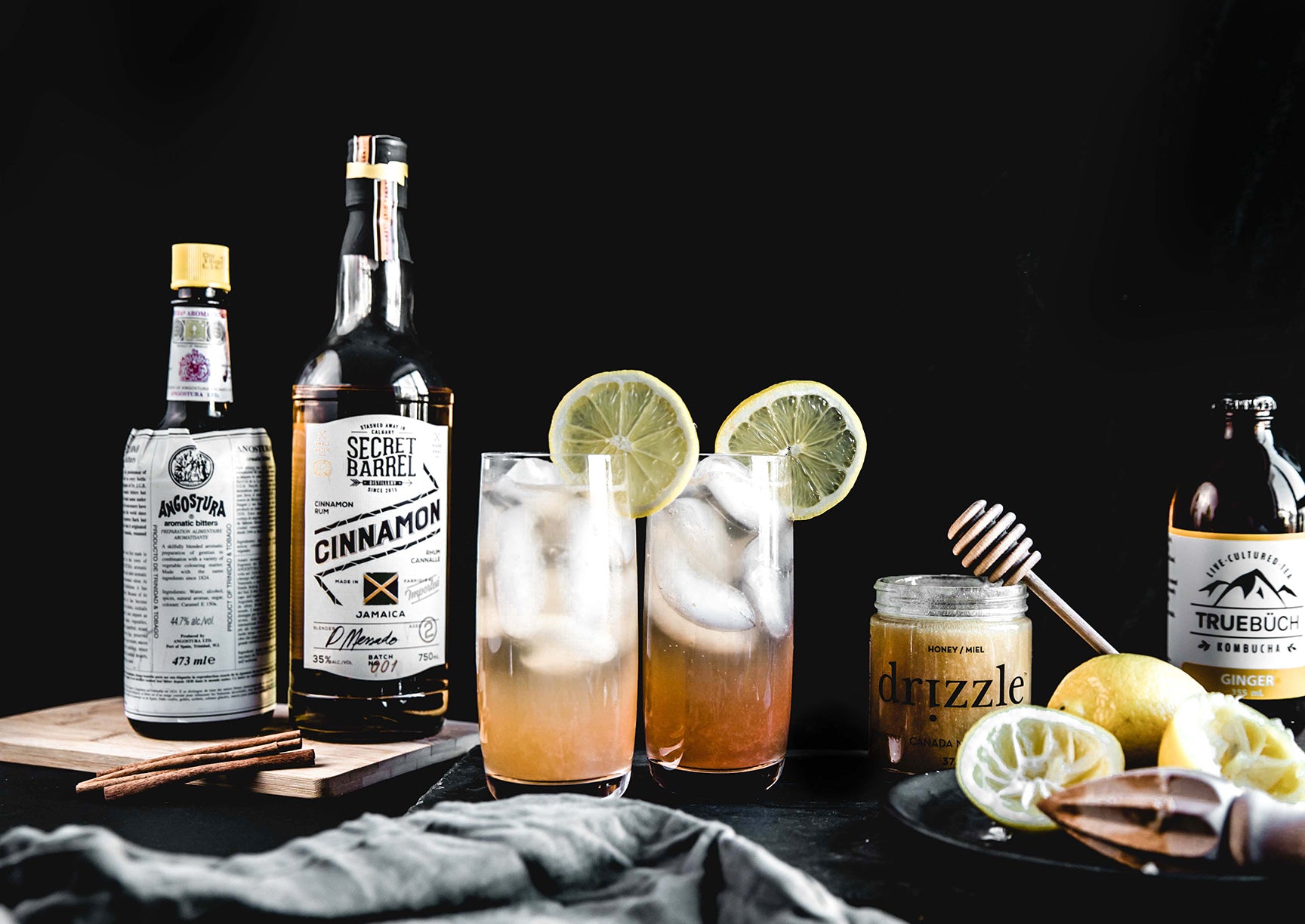 Honey Kombucha Cocktail