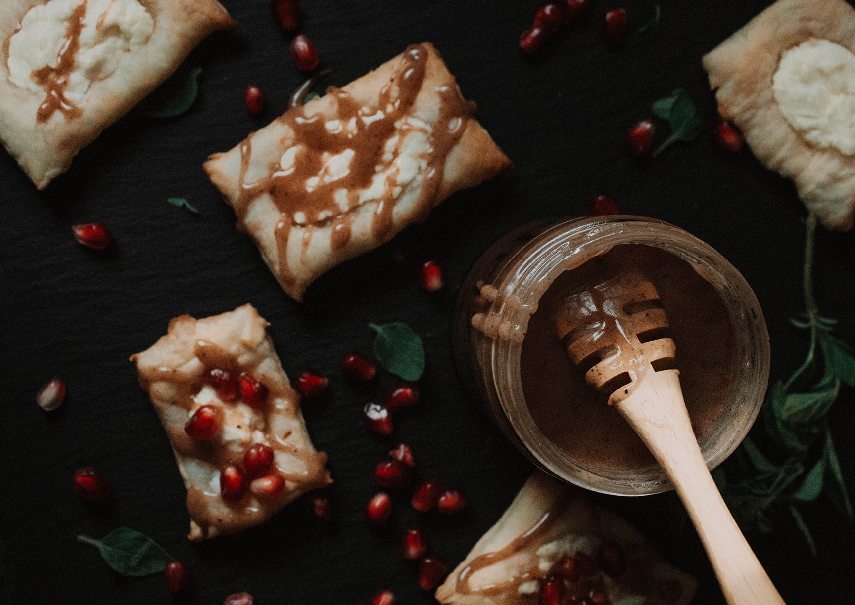 Honey and Pomegranate Puff Pastry