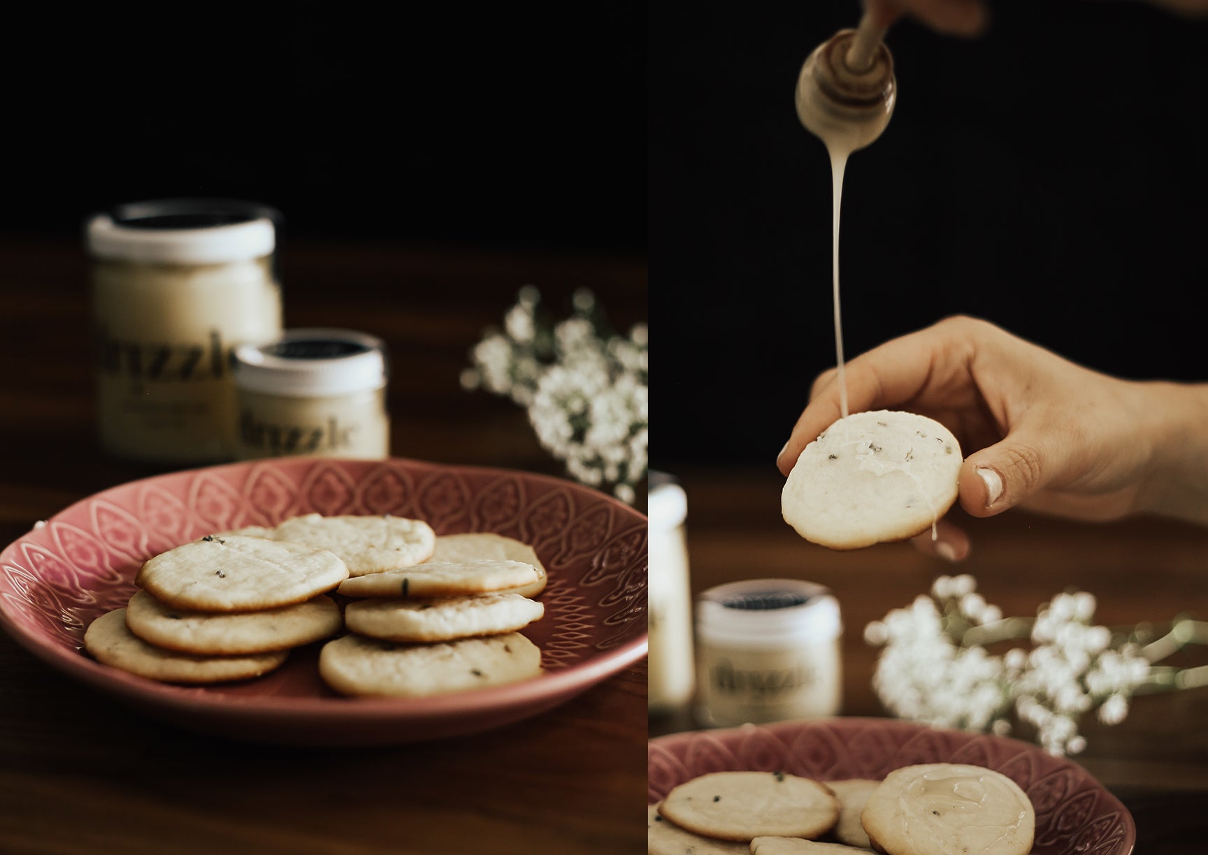 Lavender Honey Shortbread Cookies