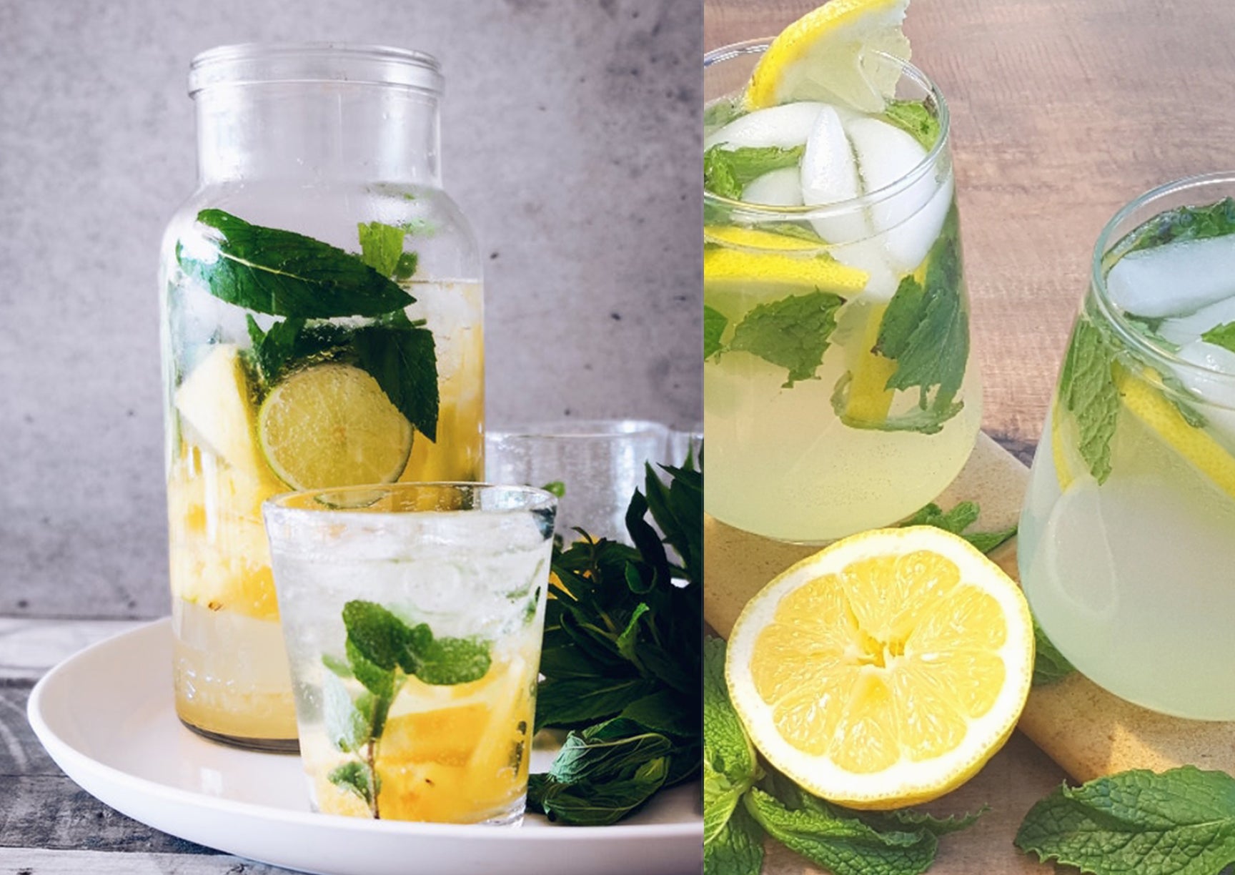 Ginger Honey Mint Lemonade