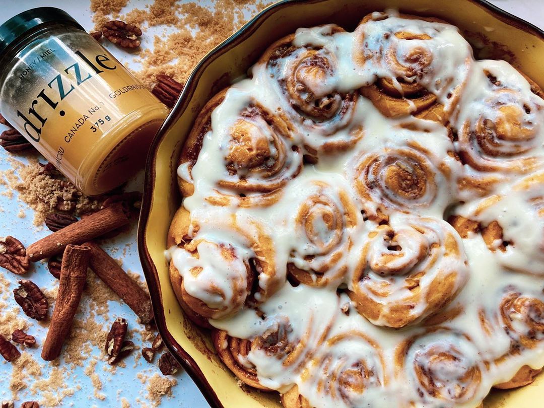 Honey Pecan Pumpkin Rolls