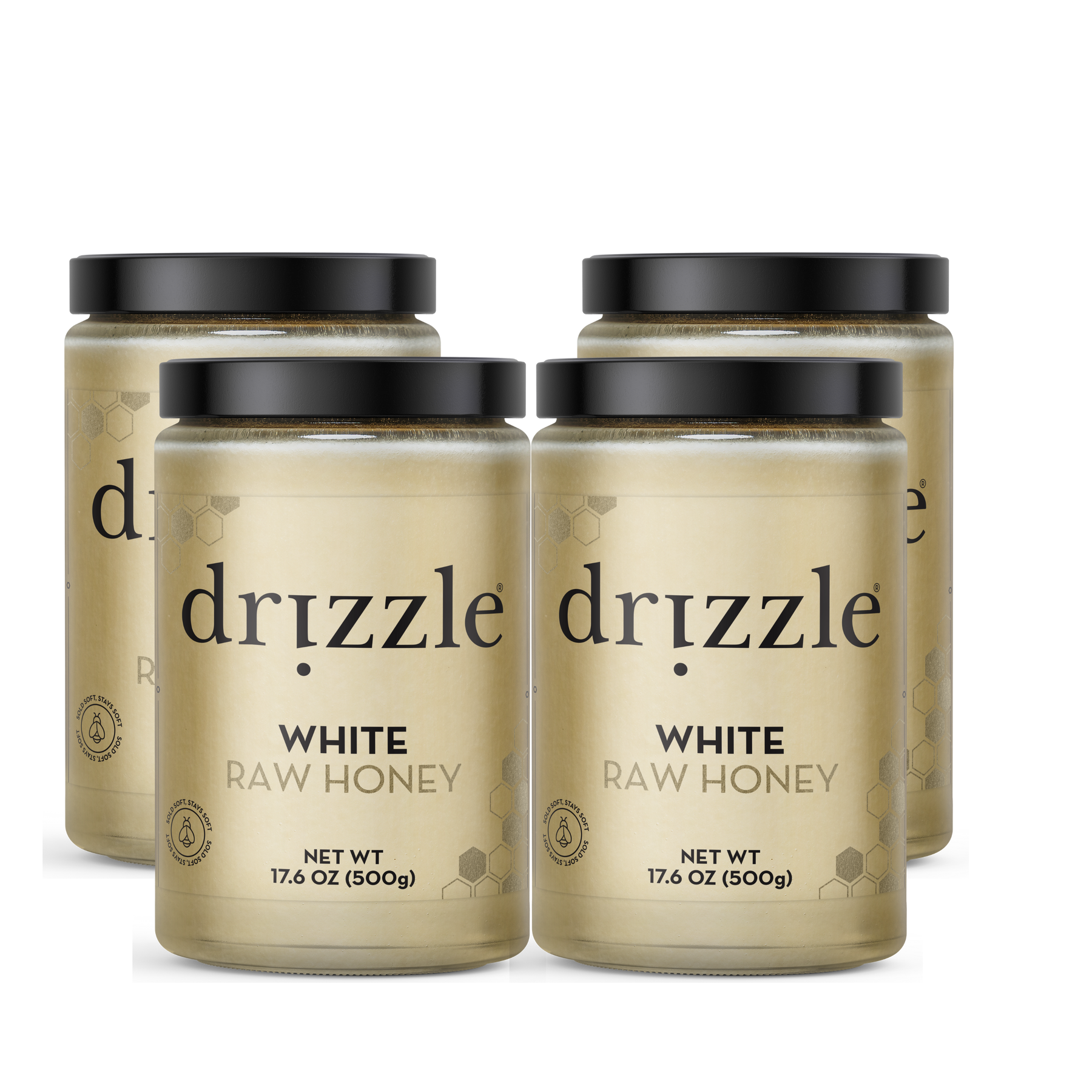 White Raw Honey (4 Pack)