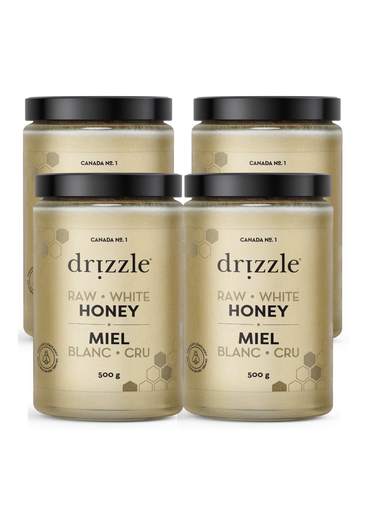White Raw Honey (4 Pack)