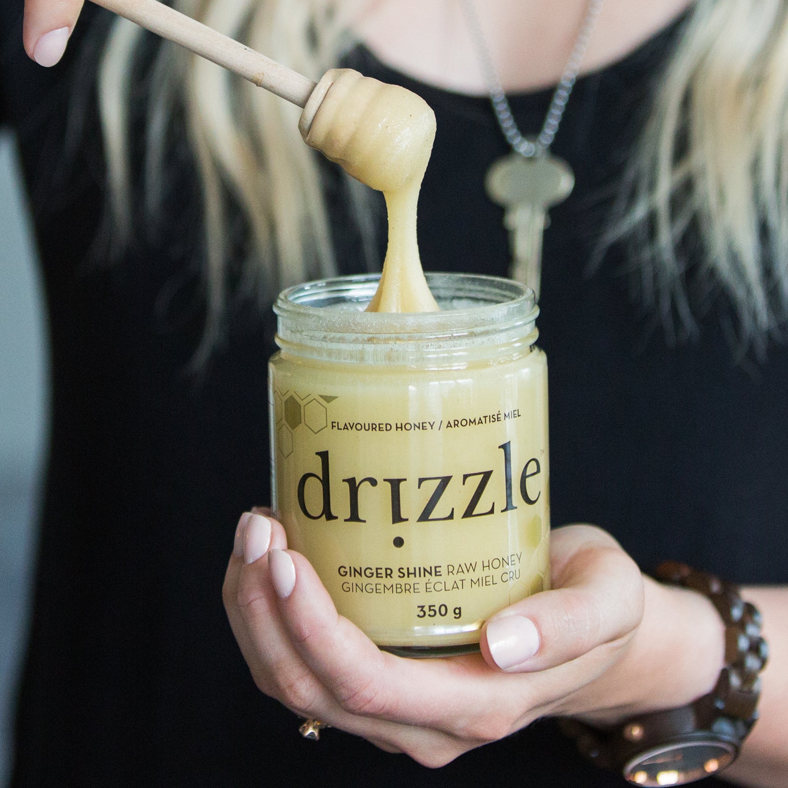 Drizzle Ginger Shine Raw Honey
