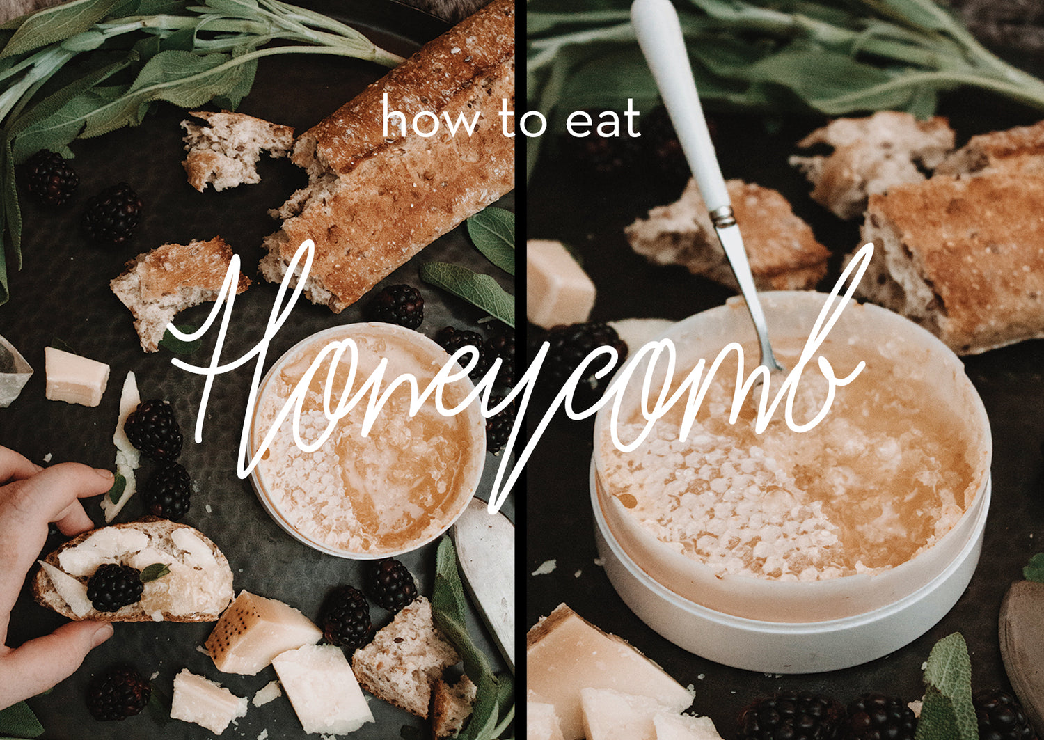 How to eat raw honeycomb with Drizzle Honey
