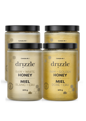 Golden & White Raw Honey (4 Pack)