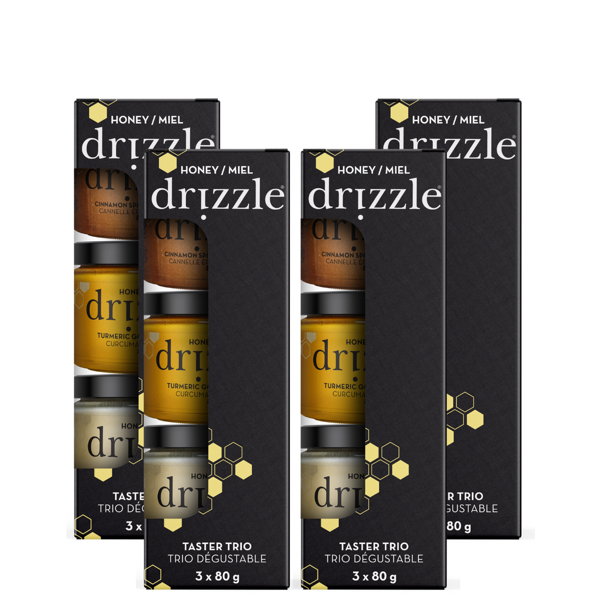 Taster Trio (4 Pack) Raw Canadian Honey | Drizzle Honey