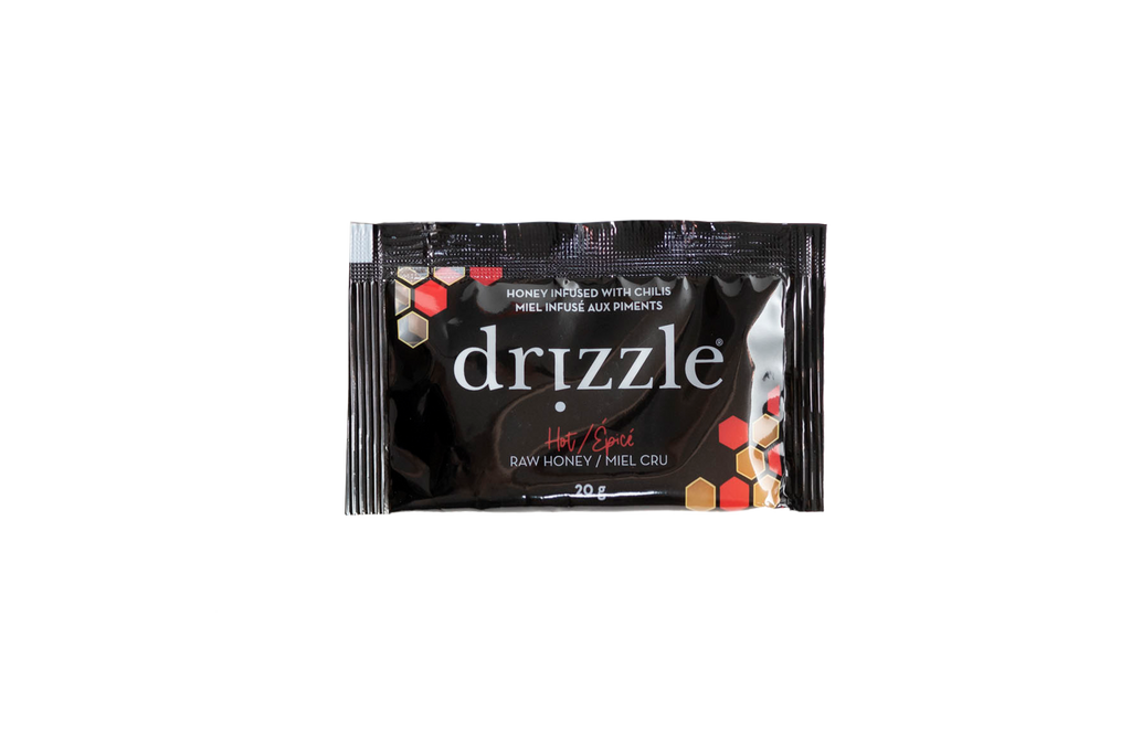 Hot Honey Single Serve Raw Canadian Honey | Drizzle Honey