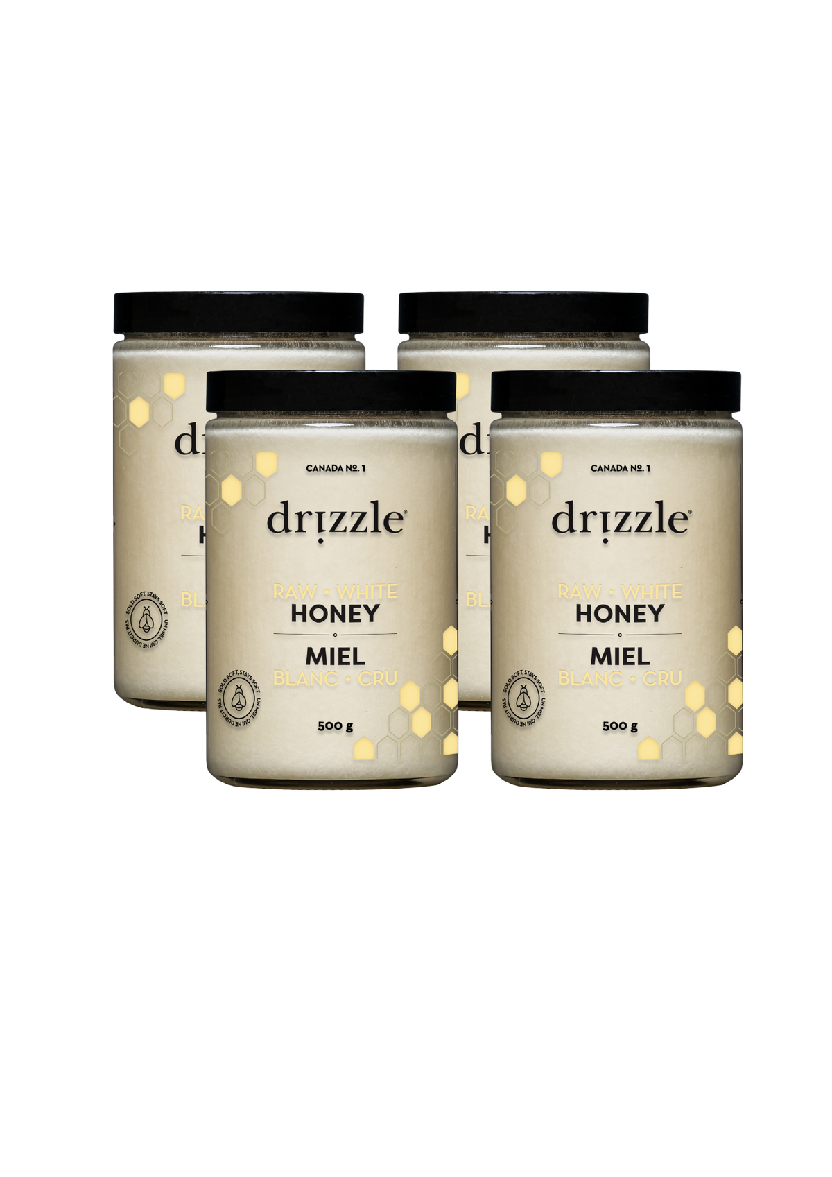 White Raw Honey (4 Pack)