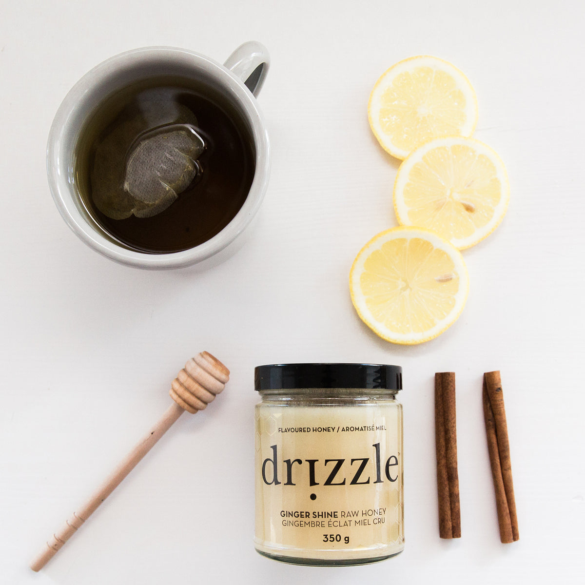 Drizzle Ginger Shine Raw Honey